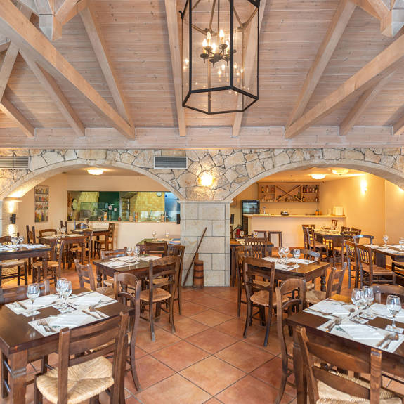 Traditional stone-built Italian restaurant